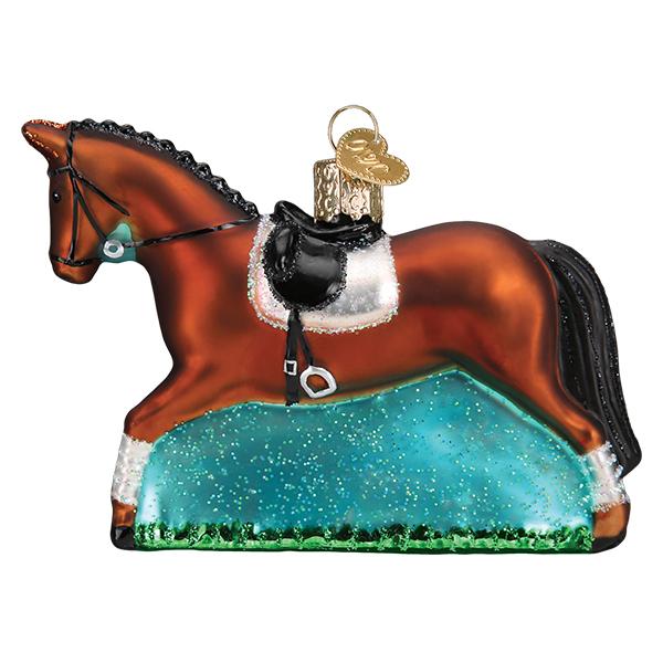Blown Glass Ornament- Dressage Horse