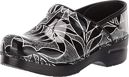 Professional Floral Patent Black