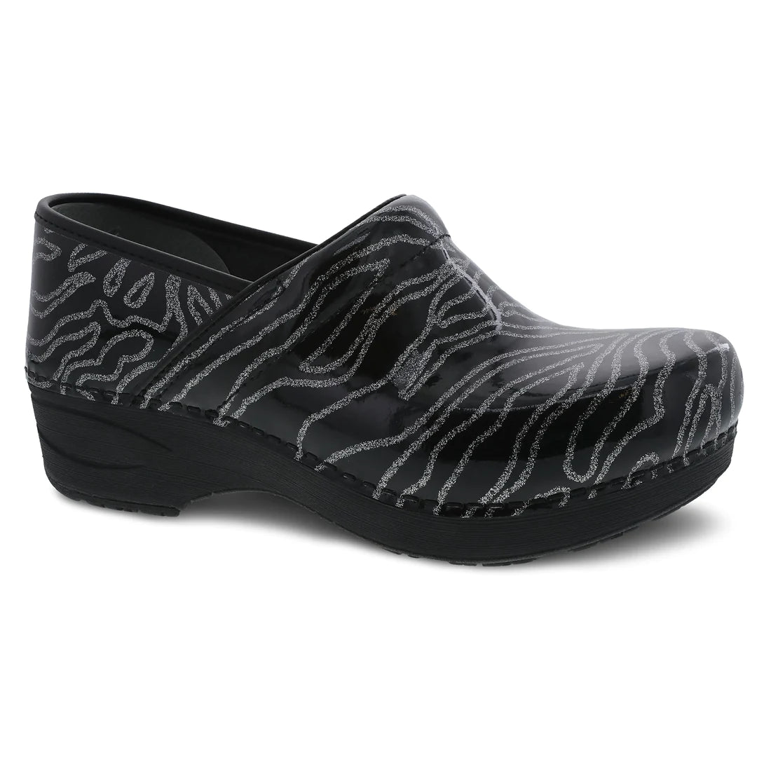 Dansko Pro XP 2.0 Glitter Wave Patent Clog