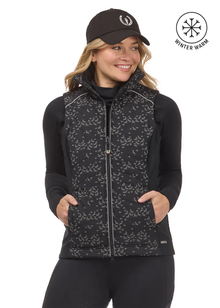 Horse Reflection Quilted Vest - Reflective