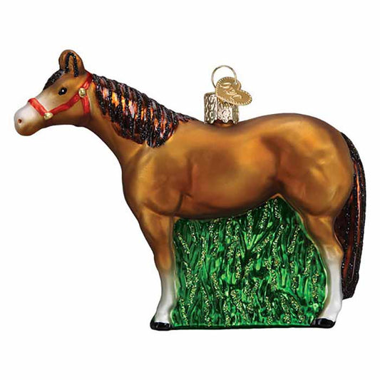 Blown Glass Ornament- Halter Horse