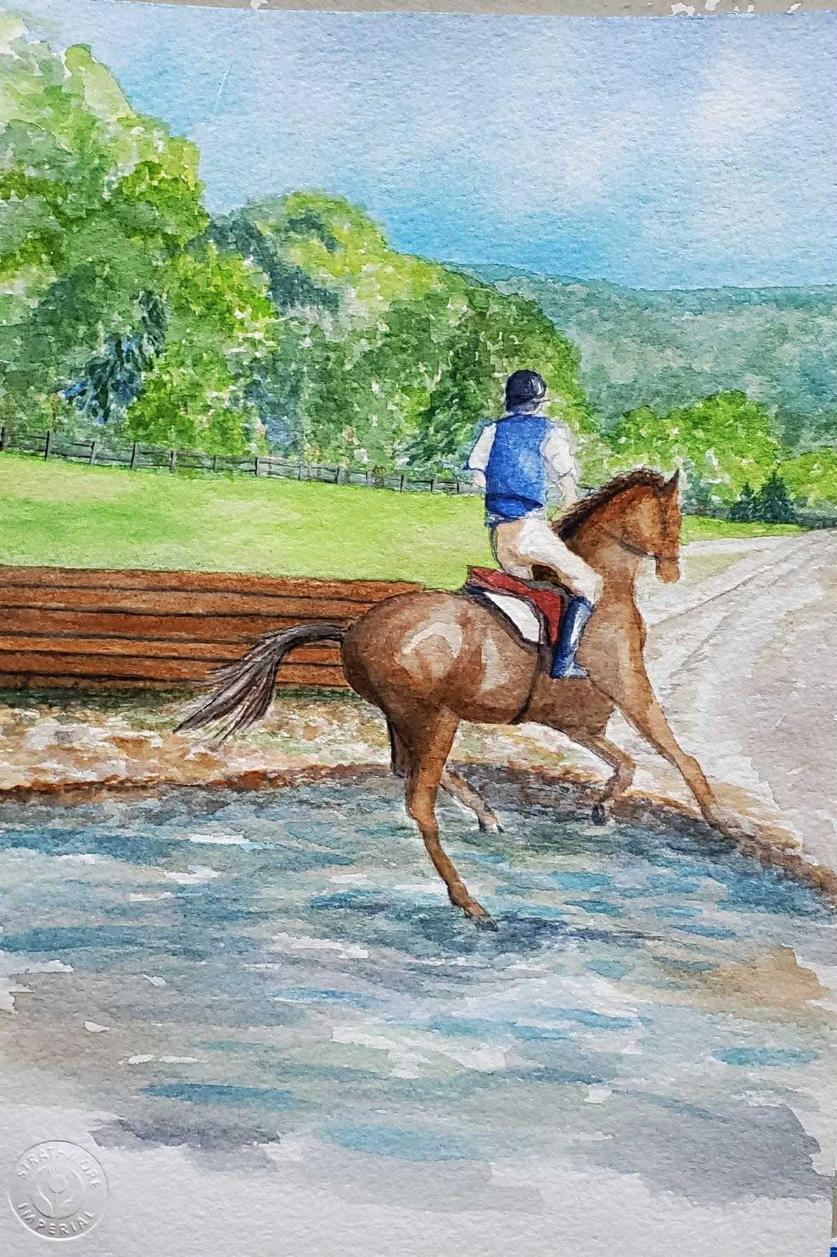 Crossing The Kedron || Original Watercolor by Diane Wood