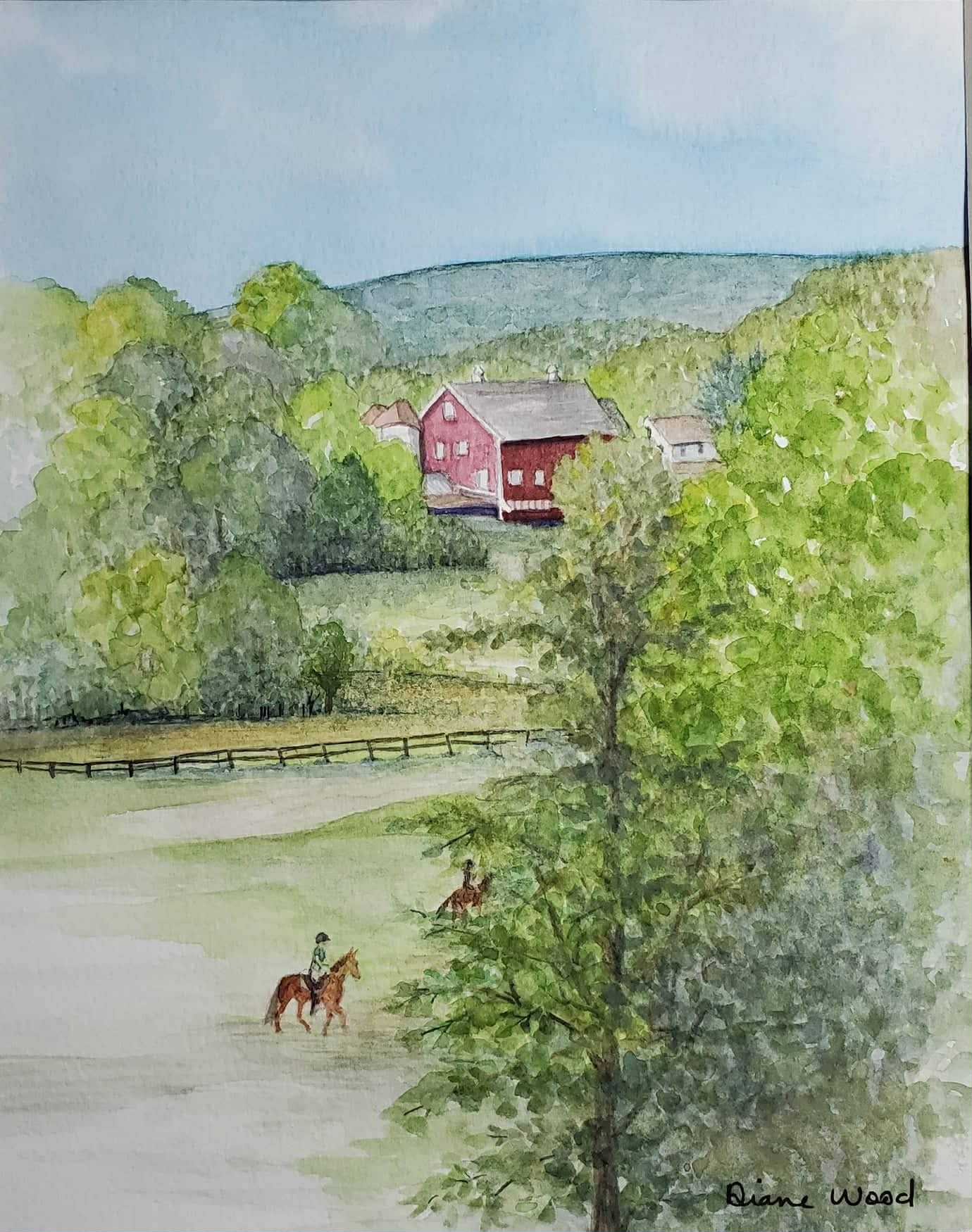 Familiar Territory || Original Watercolor by Diane Wood