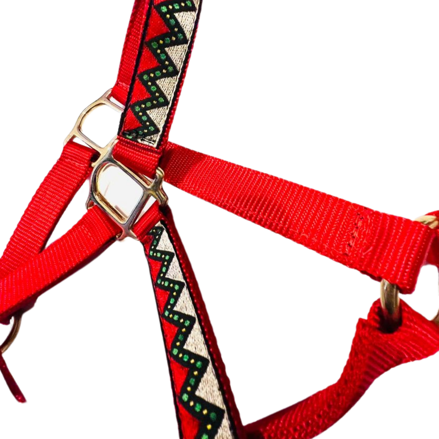 Ronmar || Nylon Overlay Breakaway Halter || Cheers Red || Cob Size ONLY
