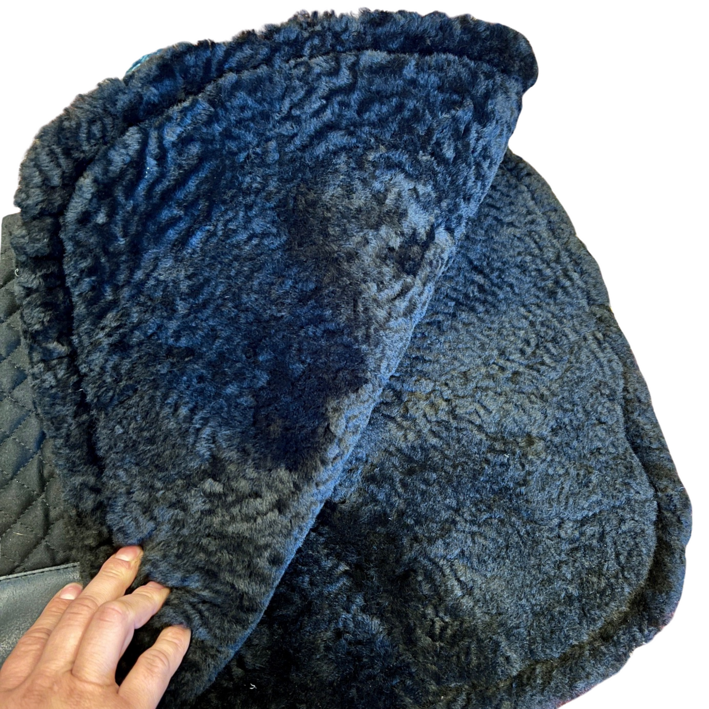 Lettia Western Quilted Pad with Sheepskin