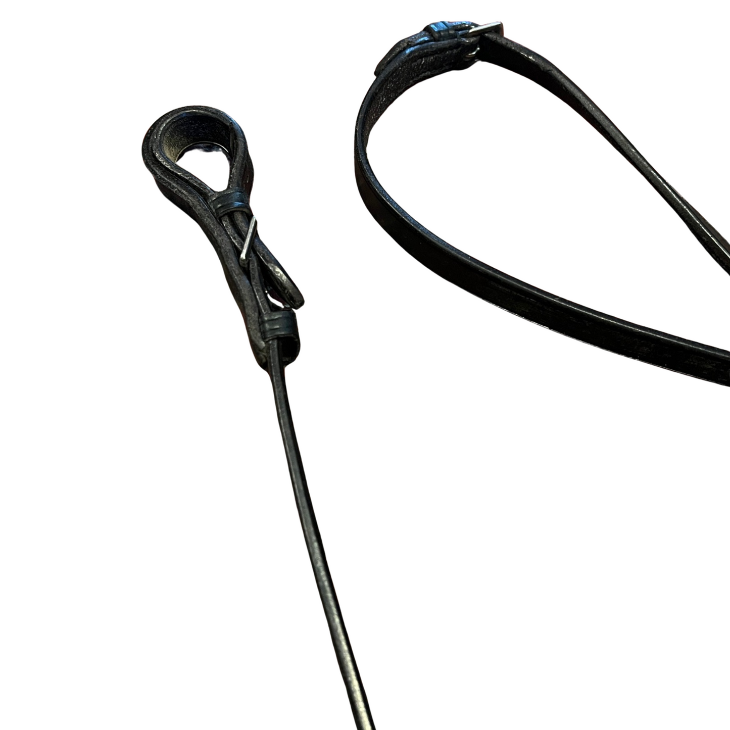 Flat 5/8" Plain Reins - Buckle End