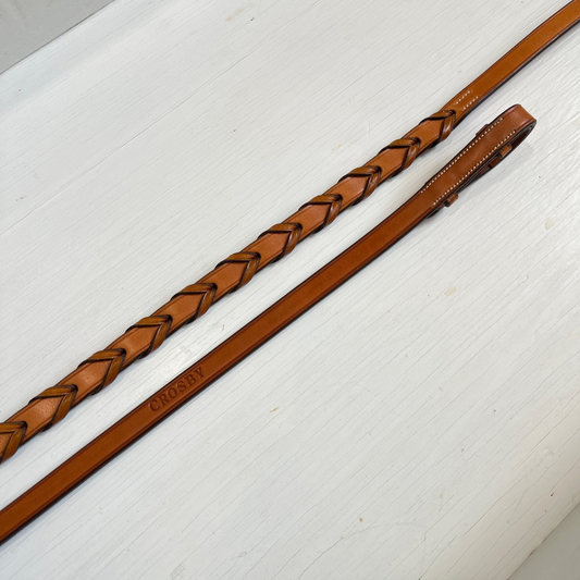 Crosby Laced Reins- Pin Ends || DISCONTINUED