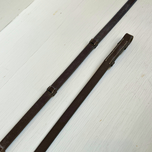 Leather Dressage Reins with Hand Stops || DISCONTINUED