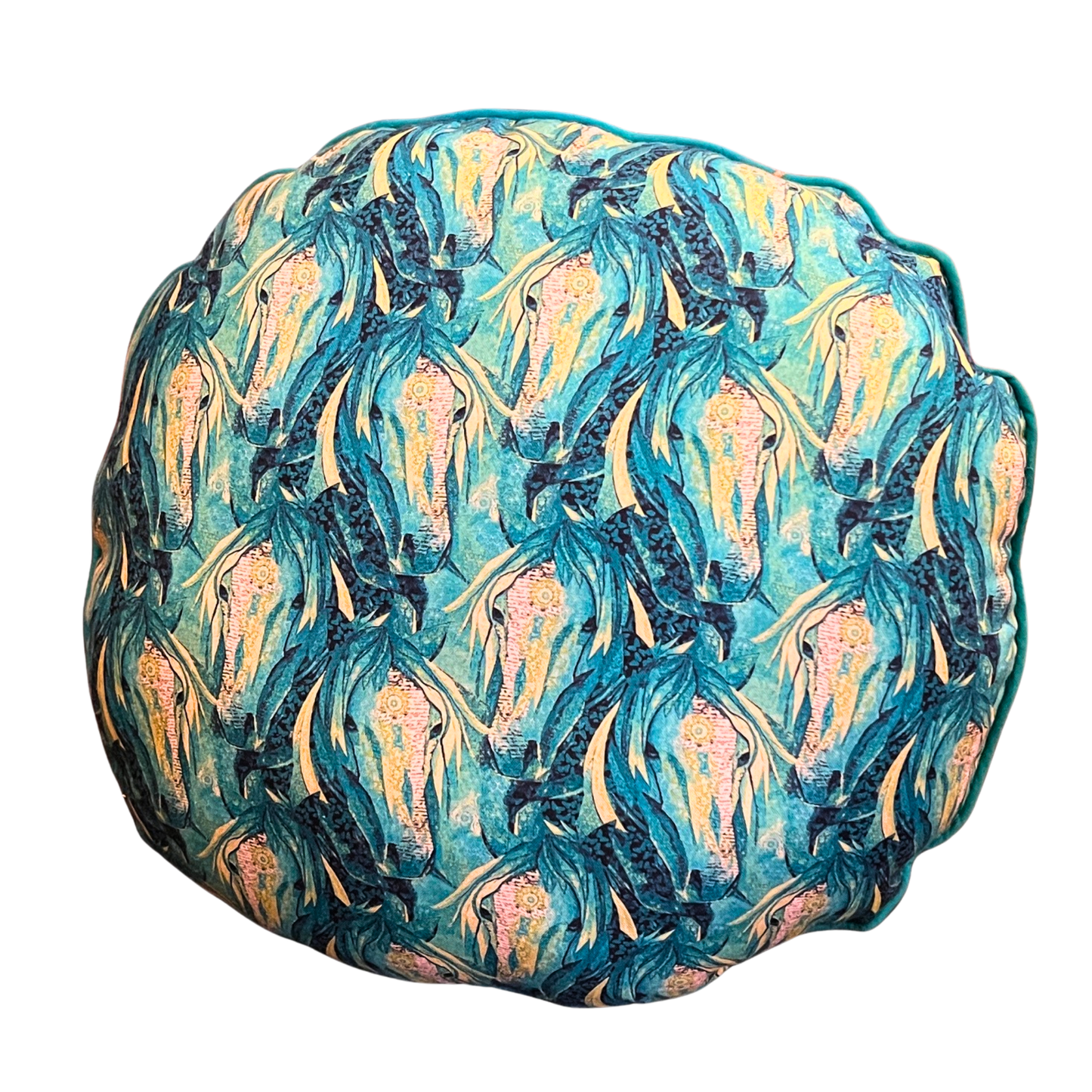 Dream Horse || Handmade Round Throw Pillow