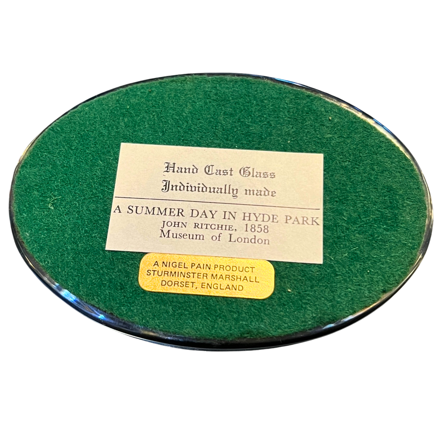 Victorian Style Glass Paper Weight || Nigel Pain Collection