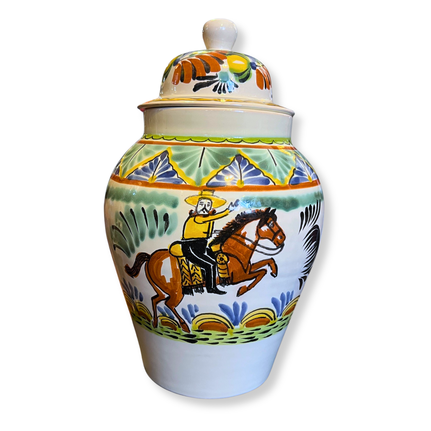 Gorky Gonzalez Pottery || Large Vase with Lid