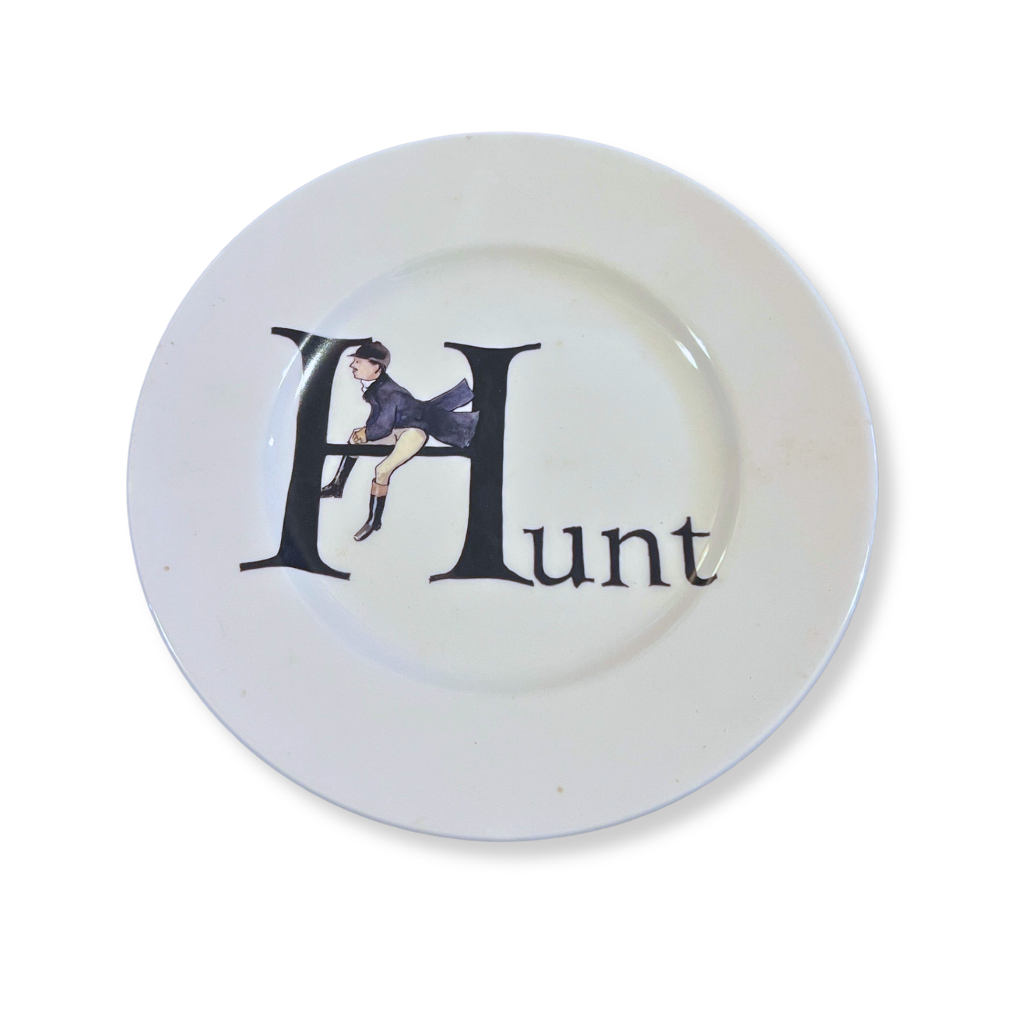 H is For Hunt Salad Plate
