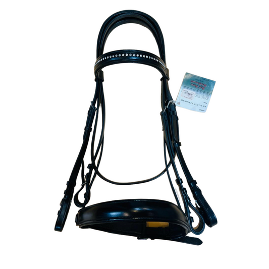 Red Barn || Salute Double Bridle || Horse Size ONLY