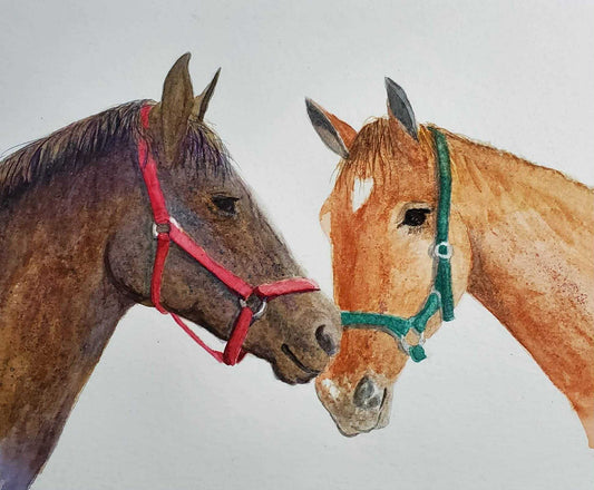 Hello Friend || Original Watercolor by Diane Wood