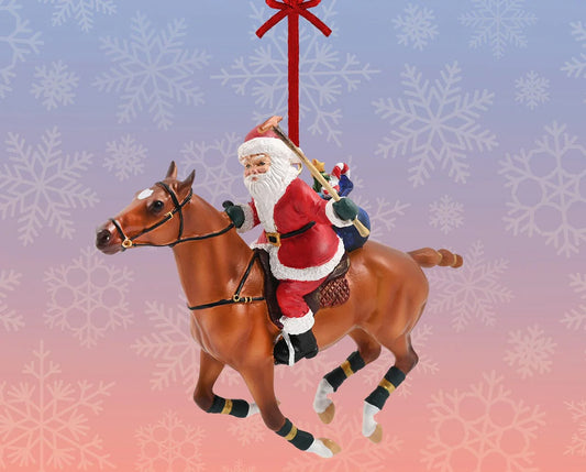 Breyer Polo Playing Santa Ornament || RETIRED