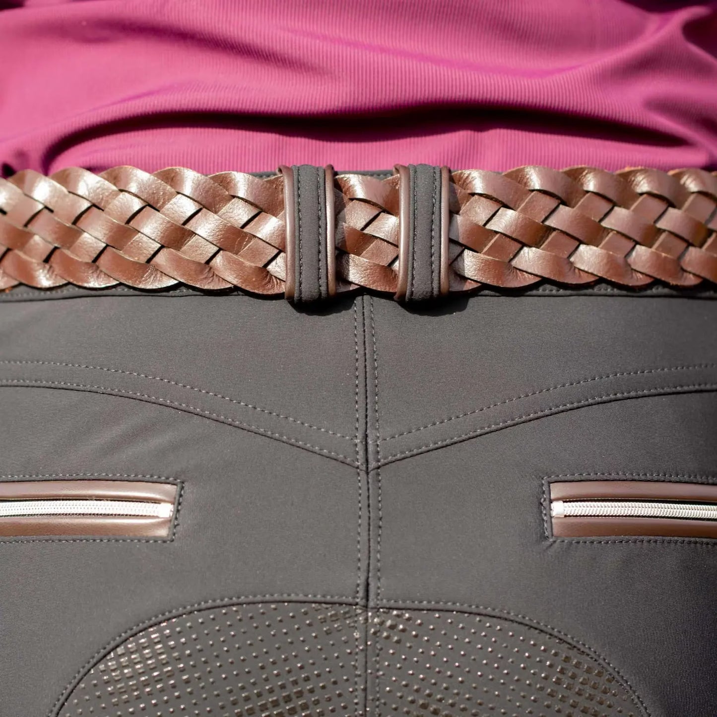 Equinavia Kari Braided Wide Leather Belt