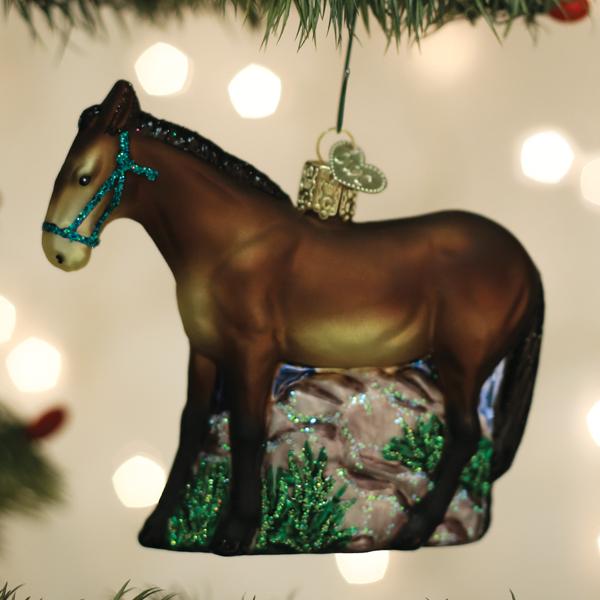 Blown Glass Ornament - Mule
