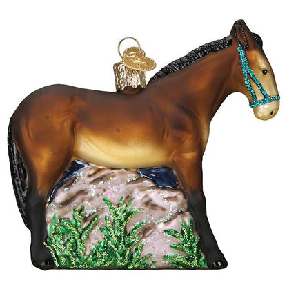 Blown Glass Ornament - Mule