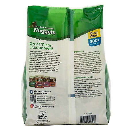 Alfalfa & Molasses Nuggets || 4lb Bag