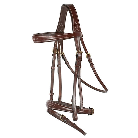 Sion Fancy Stitched Bridle With Flash || Cob Size Only