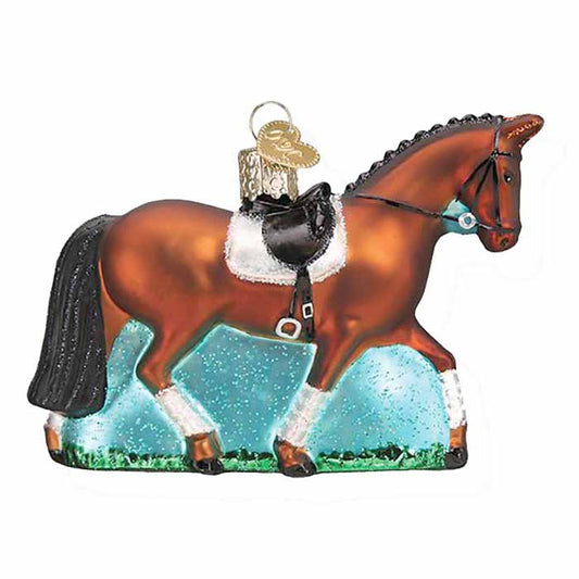 Blown Glass Ornament- Dressage Horse