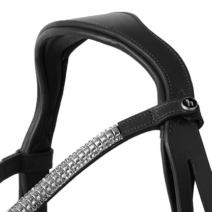 Highbury Anatomical Crystal Bridle || Black Cob Size ONLY
