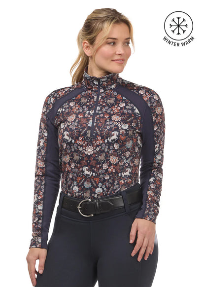 First Level Quarter Zip Stretch Fleece Tech Top