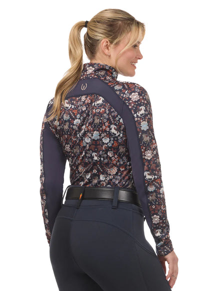 First Level Quarter Zip Stretch Fleece Tech Top