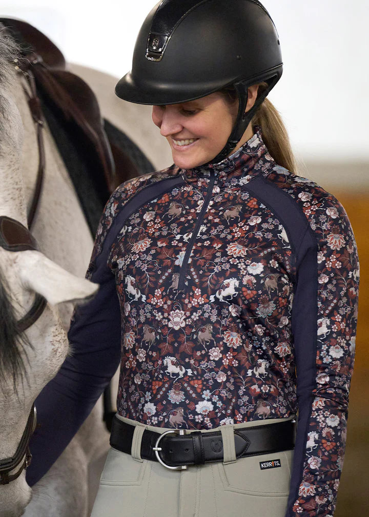 First Level Quarter Zip Stretch Fleece Tech Top
