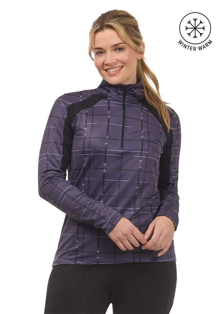 First Level Quarter Zip Stretch Fleece Tech Top
