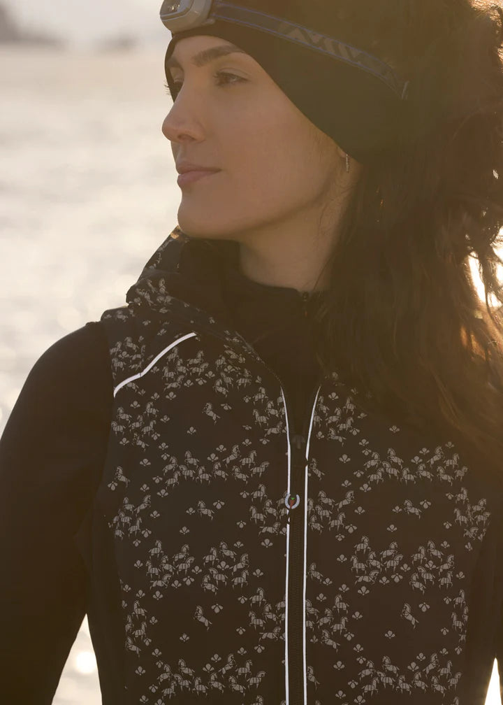 Horse Reflection Quilted Vest - Reflective