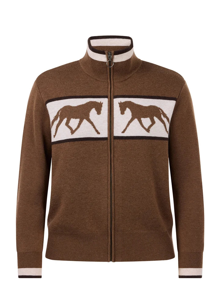 Reflections Horse Full Zip Sweater