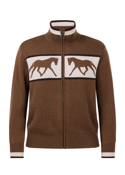 Reflections Horse Full Zip Sweater