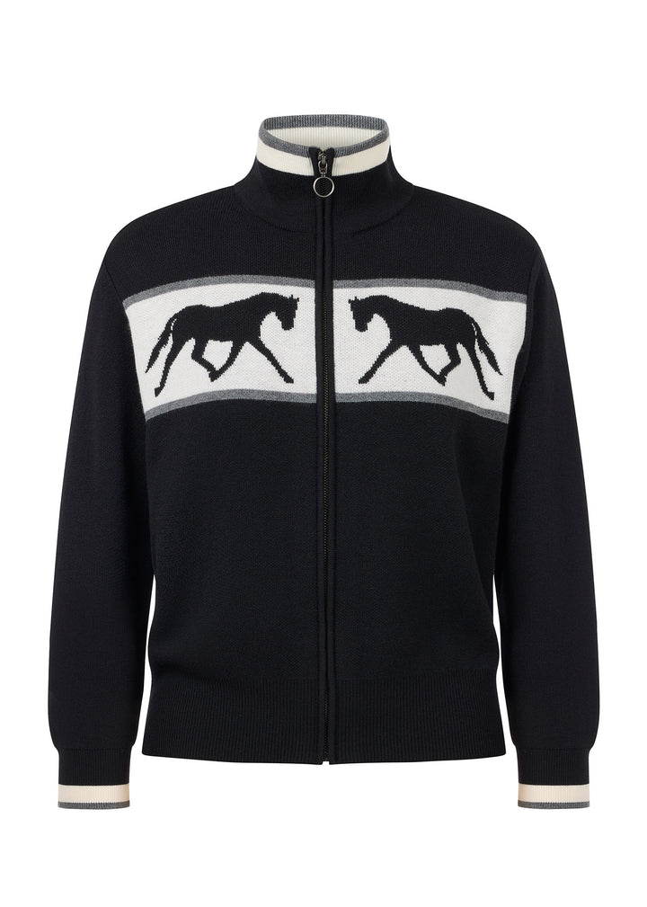 Reflections Horse Full Zip Sweater