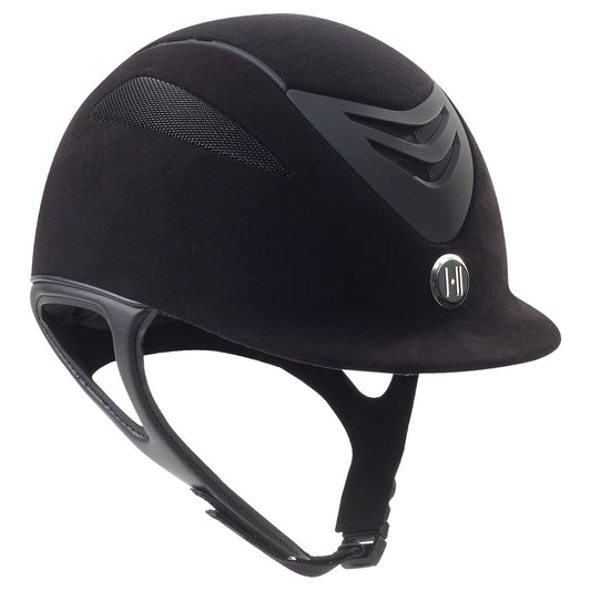 1K Defender Suede Helmet || Black Size Large Long Oval