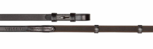 Lusso Rubberized Web Reins with Hand Stops