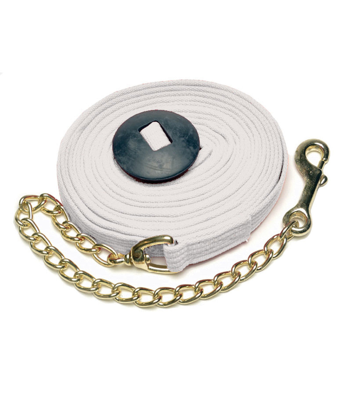 Cotton Webbing Lunge Line with Chain