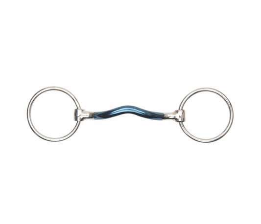 Blue Alloy Loose Ring Mullen Mouth Bit