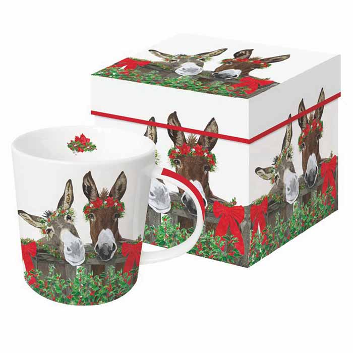 Gift Box Mug || Christmas Donkey Buddies