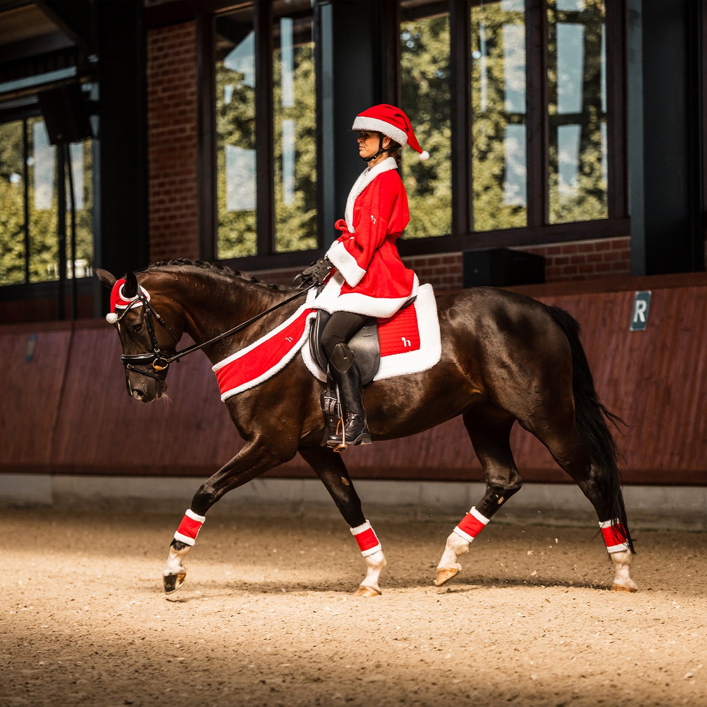 Christmas Helmet Santa Hat