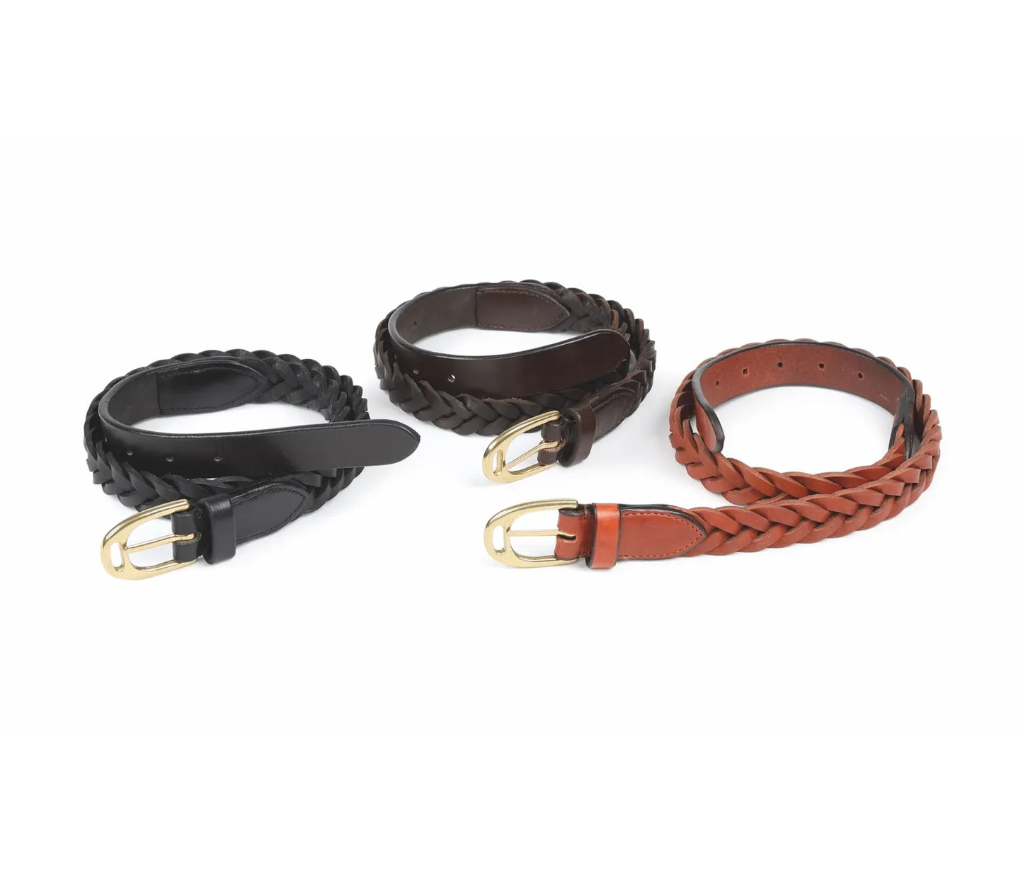 Aubrion Plaited Leather Belt