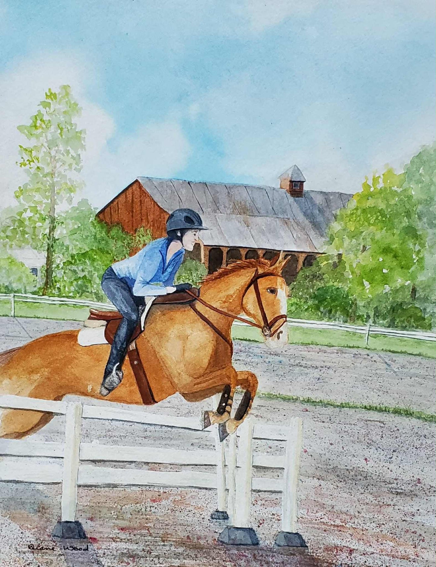 Good Girl || Original Watercolor by Diane Wood