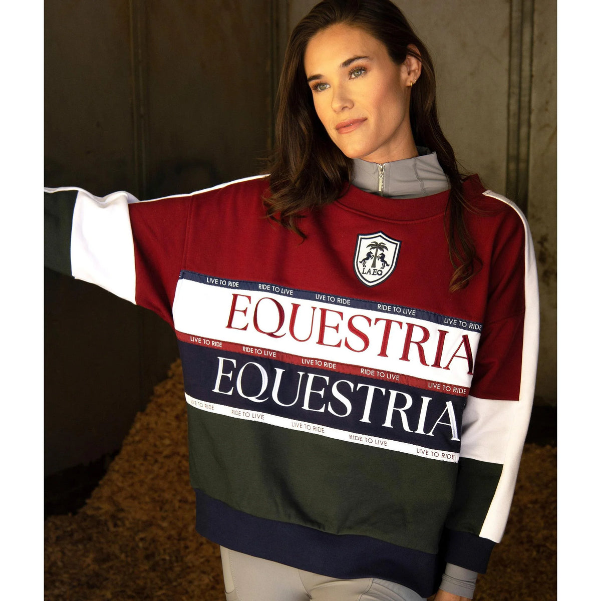 The LA LA Equestrian Sweatshirt || Size L/XL ONLY