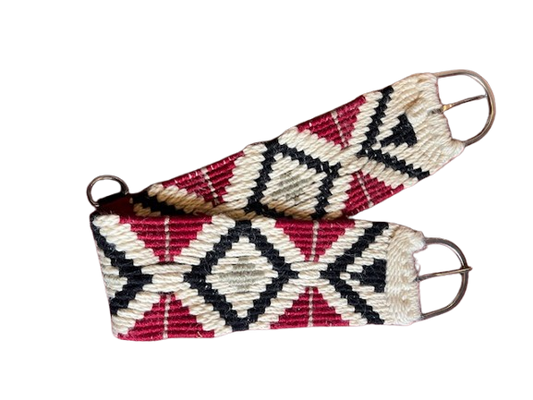 Mohair Western Cinch || Red & Black