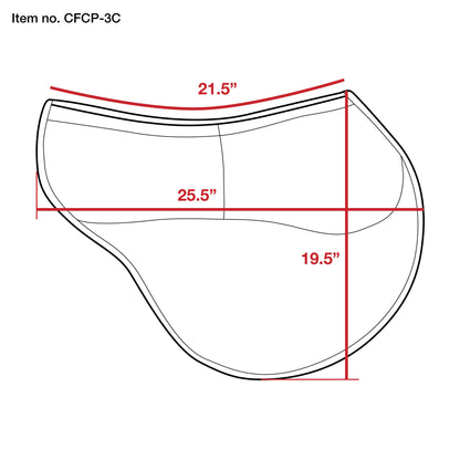 Contoured Correction Eventing Pad