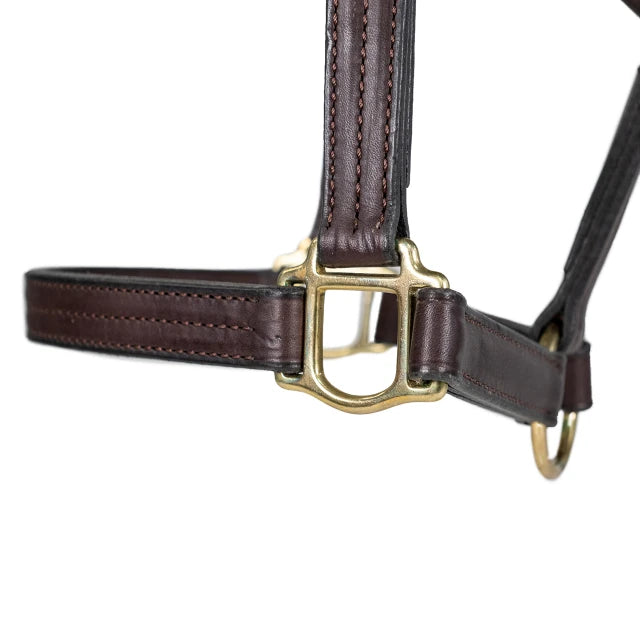 Triple Stitched Halter with Rolled Throat Latch