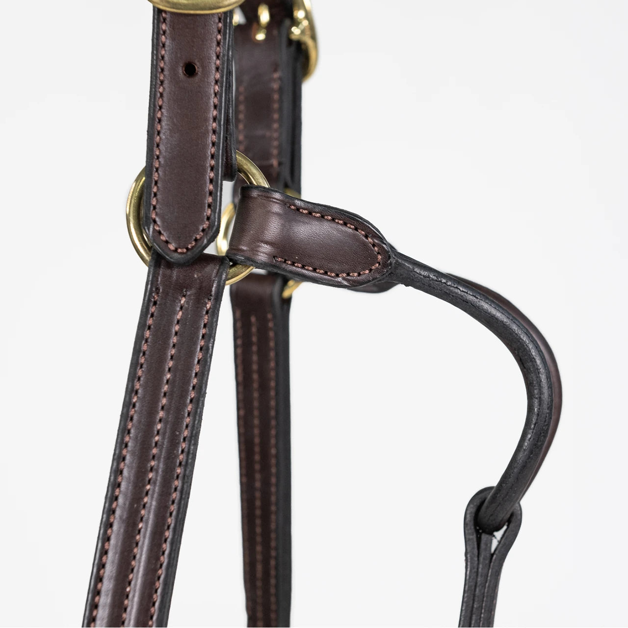Triple Stitched Halter with Rolled Throat Latch