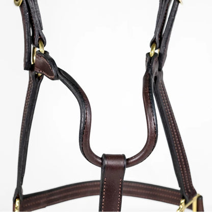 Triple Stitched Halter with Rolled Throat Latch