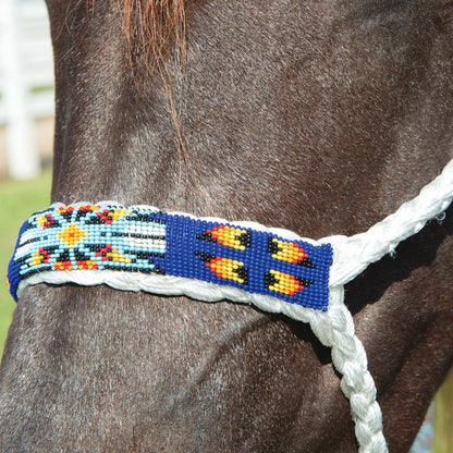 Cowboy Braided & Beaded Rope Halter