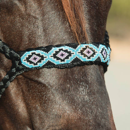 Cowboy Braided & Beaded Rope Halter